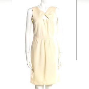 100% wool Oscar de la Renta keyhole dress - minor flaws, size 6